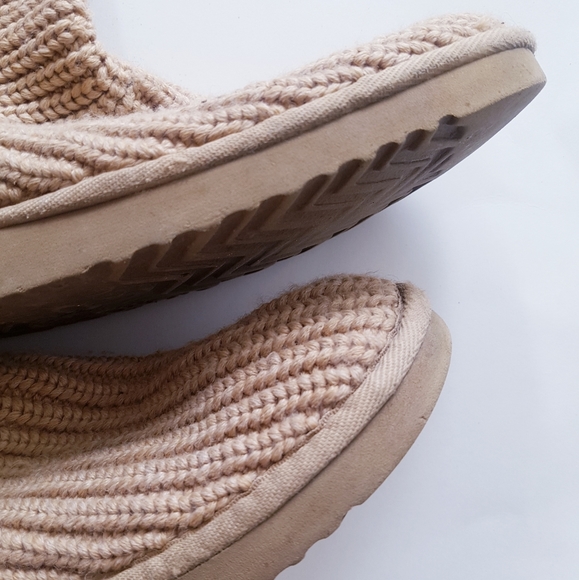 UGG Tan Cable Knit Tall Boots - Picture 6 of 16